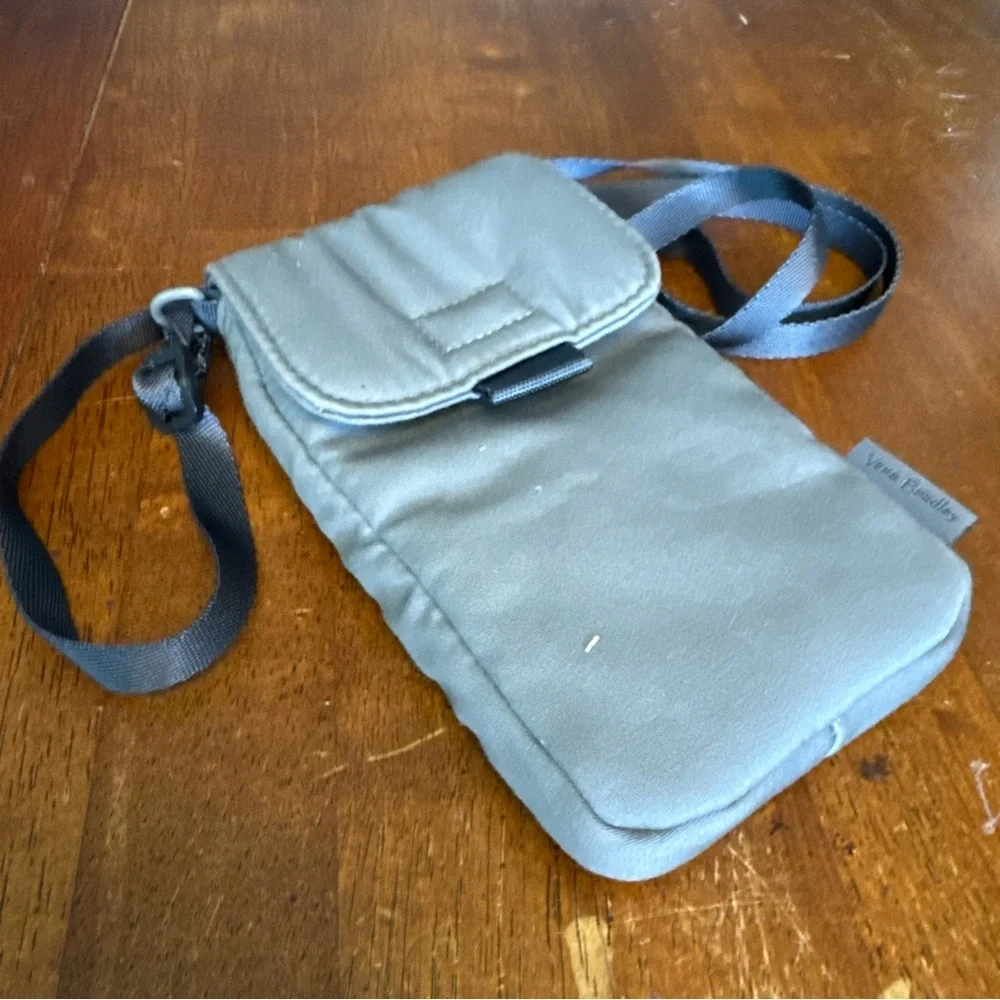 Vera Bradley Gray Crossbody Phone Holster